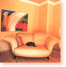 modernes Ambiente mit Sofa